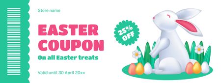 Easter Discount Offer on All Products Coupon Design Template