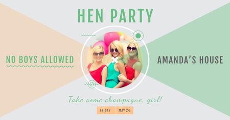 Hen party for Girls Facebook AD – шаблон для дизайну