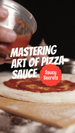 Platilla de diseño Easy Tricks For Making Sauce For Pizza From Chef TikTok Video