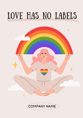 Ontwerpsjabloon van Poster van Inspirational Phrase about Love