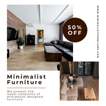 Minimalist Furniture Collection Sale Offer Instagram Design Template