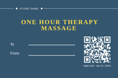 Sports Massage Center Ad with Smiling Therapist and Athlete