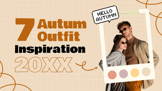 Fall Outfit Inspiration Offers Youtube Thumbnail Šablona návrhu