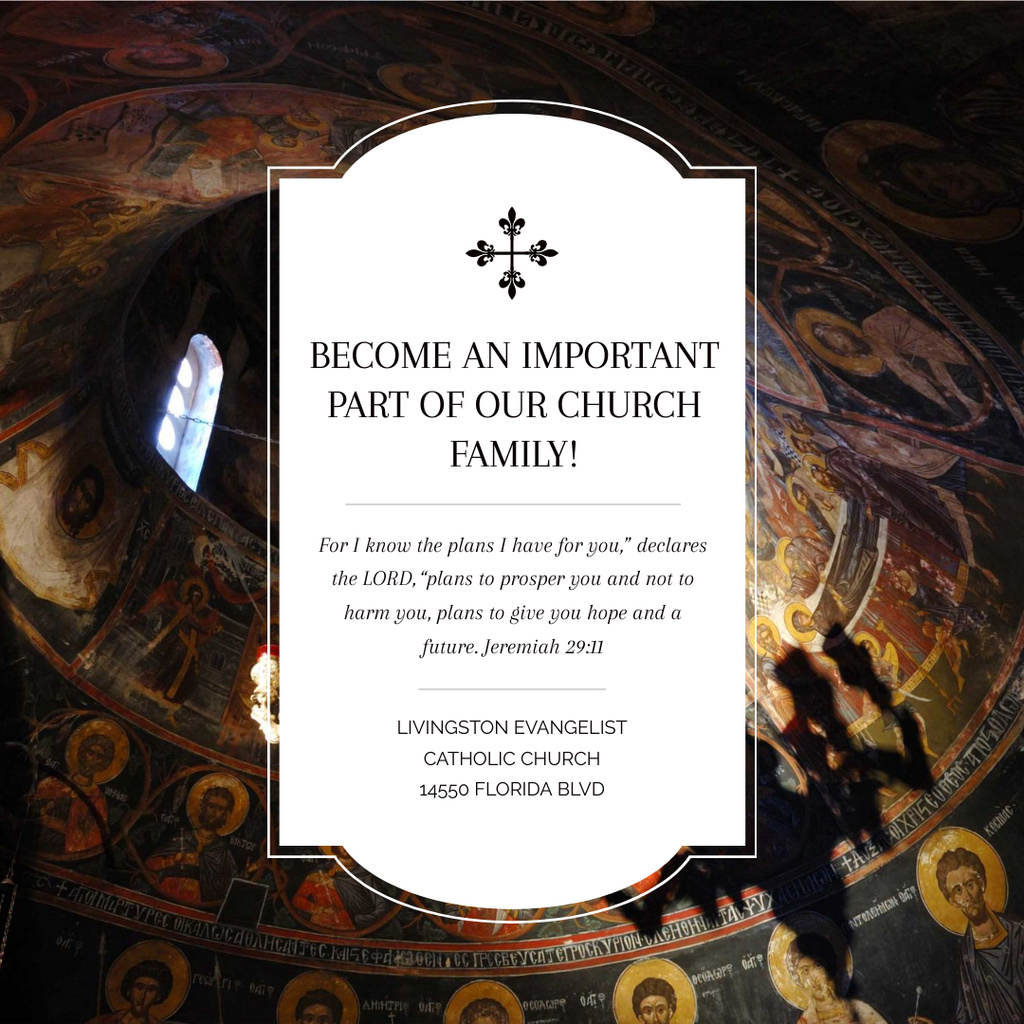 Painted Dome of Church Instagram – шаблон для дизайну