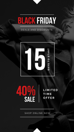 Modèle de visuel Limited-time Black Friday Sale Offer - Instagram Story