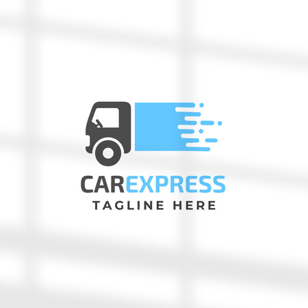 Araba ekspres servis logosu Logo Tasarım Şablonu