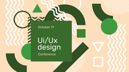 Designvorlage Web Design Conference Announcement für FB event cover