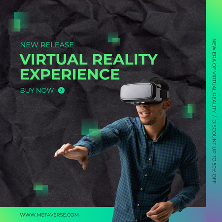 Virtual Reality Experience New Release Instagram Design Template