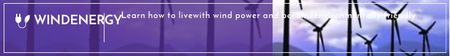 Ontwerpsjabloon van Leaderboard van Renewable Energy Wind Turbines Farm