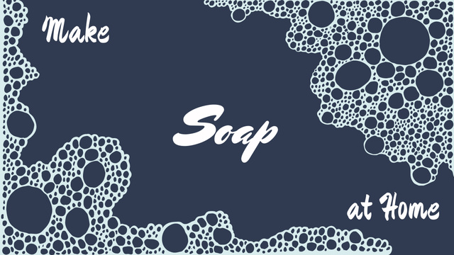 Modèle de visuel Handmade Soap Ad Pattern with Bubbles - Youtube Thumbnail