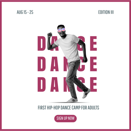 Dance Camp for Adults Ad Instagram Design Template