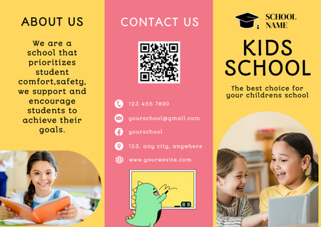 Template di design Best School Offer for Your Child Brochure