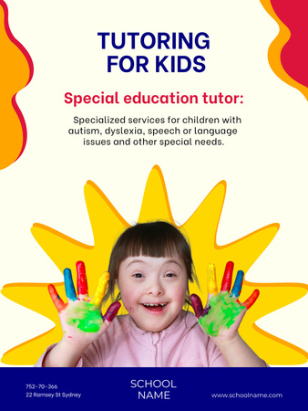 Tutor Services Offer Poster 36x48in Design Template