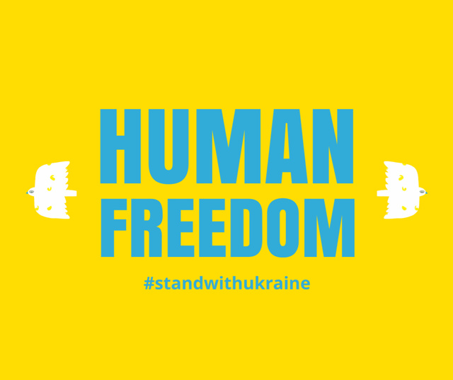 Designvorlage Fight for Freedom of People of Ukraine für Facebook