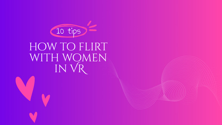 Designvorlage Flirt In Virtual Reality für Youtube Thumbnail