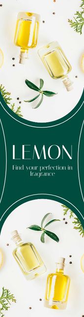 Template di design Natural Perfume with Lemon Scent Skyscraper