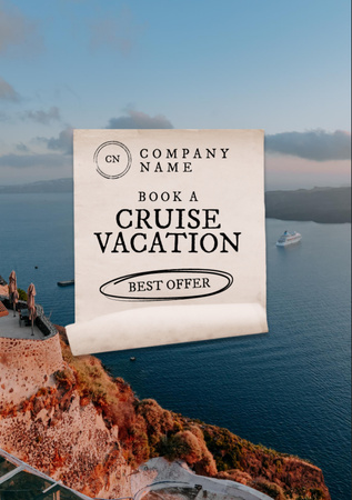Book Cruise Trips Offer Flyer A7 Design Template