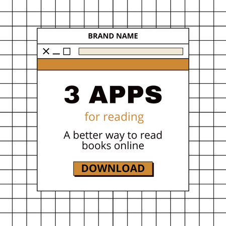 Reading Apps Promotion Instagram Design Template