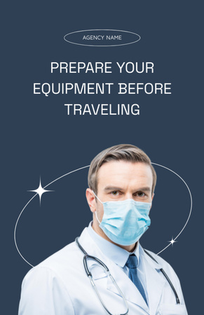 Platilla de diseño Travel Preparation Tips on Blue Flyer 5.5x8.5in