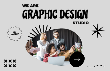 Graphic Design Studio Ad Flyer 5.5x8.5in Horizontal Design Template