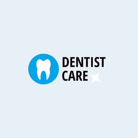 dentist care logo design Logo Design Template