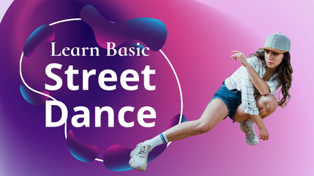 Ontwerpsjabloon van Youtube Thumbnail van Advertentie van Streetdance lessen