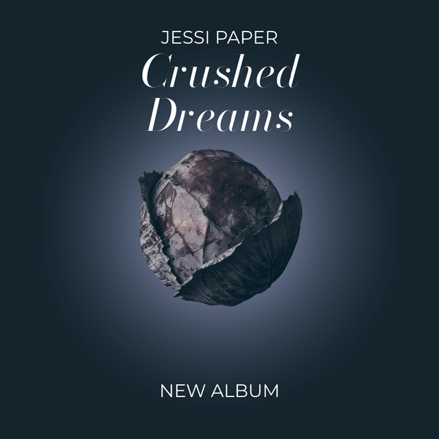 Modèle de visuel Crushed Dreams Album Cover  - Album Cover