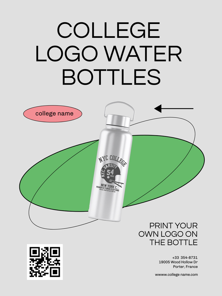 Template di design Limited-Time College Merch Offer Poster US