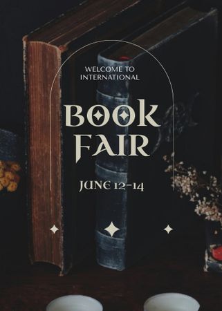 Book Festival Announcement Flayer tervezősablon