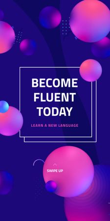 Plantilla de diseño de Language Course Offer Graphic 