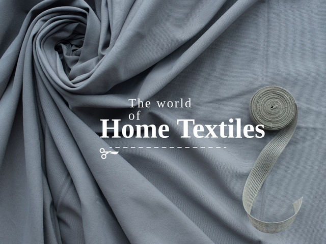 Home textiles Offer Presentation Design Template