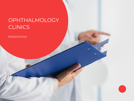 Ophthalmology Clinics Services Offer Presentation tervezősablon