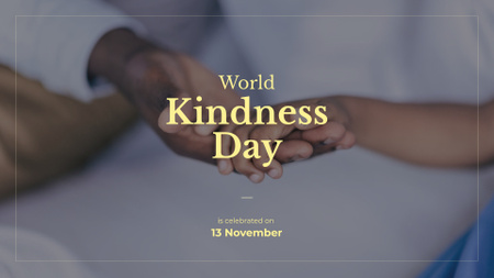 Plantilla de diseño de World Kindness Day Presentation Wide 
