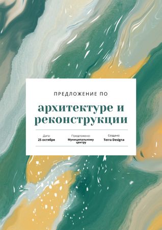Architecture Agency projects on abstract pattern Proposal – шаблон для дизайна