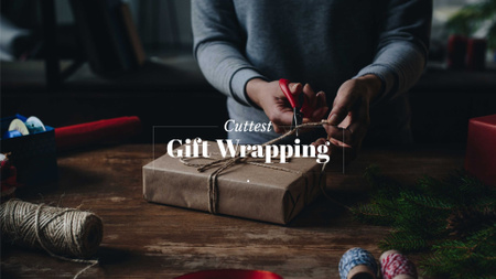 Cuttest gift wrapping Presentation Wide – шаблон для дизайна