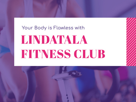 Fitness club Ad Presentation – шаблон для дизайну