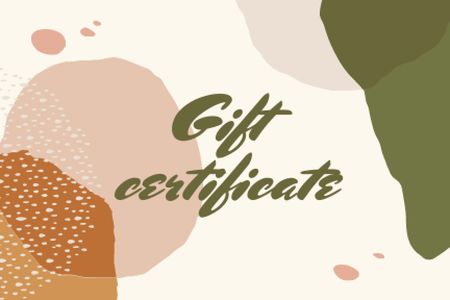 Handmade Soap Offer on Bright Pattern Gift Certificateデザインテンプレート