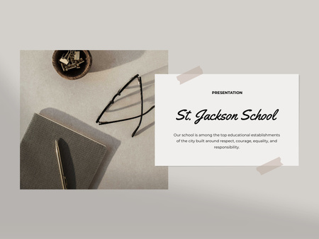 Private School Services Offer Presentation – шаблон для дизайна