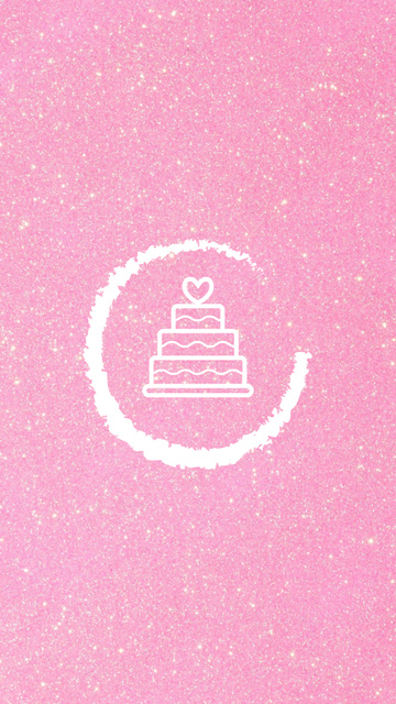 Platilla de diseño Wedding Services and attributes in pink Instagram Highlight Cover