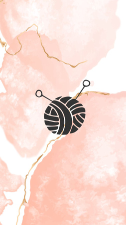 Ikony zařízení na míru a ručně vyráběné na růžovém akvarelu Instagram Highlight Cover Šablona návrhu