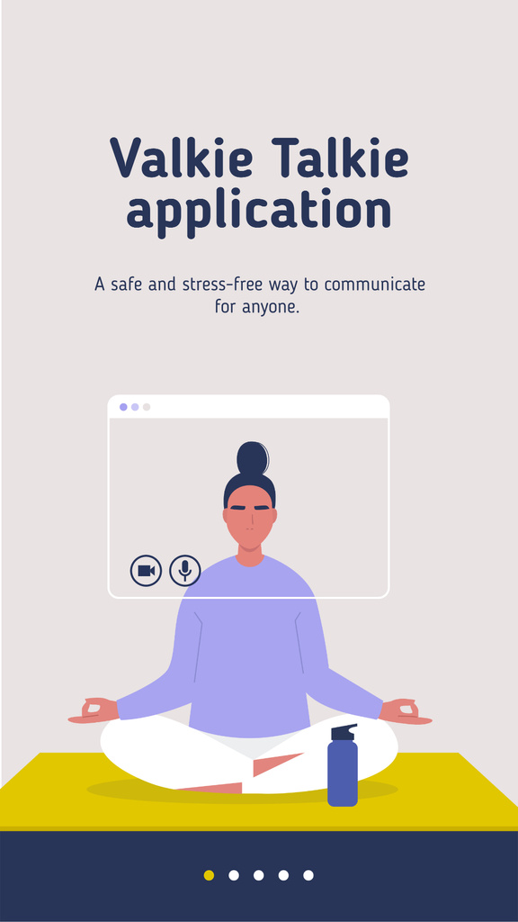 Communication app promotion Mobile Presentation – шаблон для дизайну