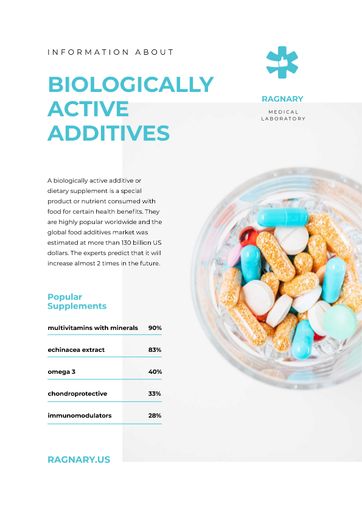 Biologically Active Additives News With Pills 