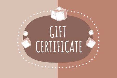 Szablon projektu Sweet Desserts Offer Gift Certificate