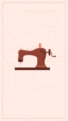 Tailor equipment and Textile icons
