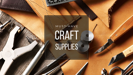 Craft supplies Offer Presentation Wide – шаблон для дизайна