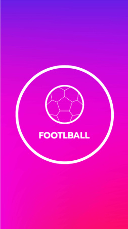 Plantilla de diseño de Iconos de contorno de deportes profesionales Instagram Highlight Cover 