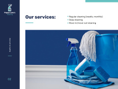 Cleaning Services Offer with Chambermaid in Room