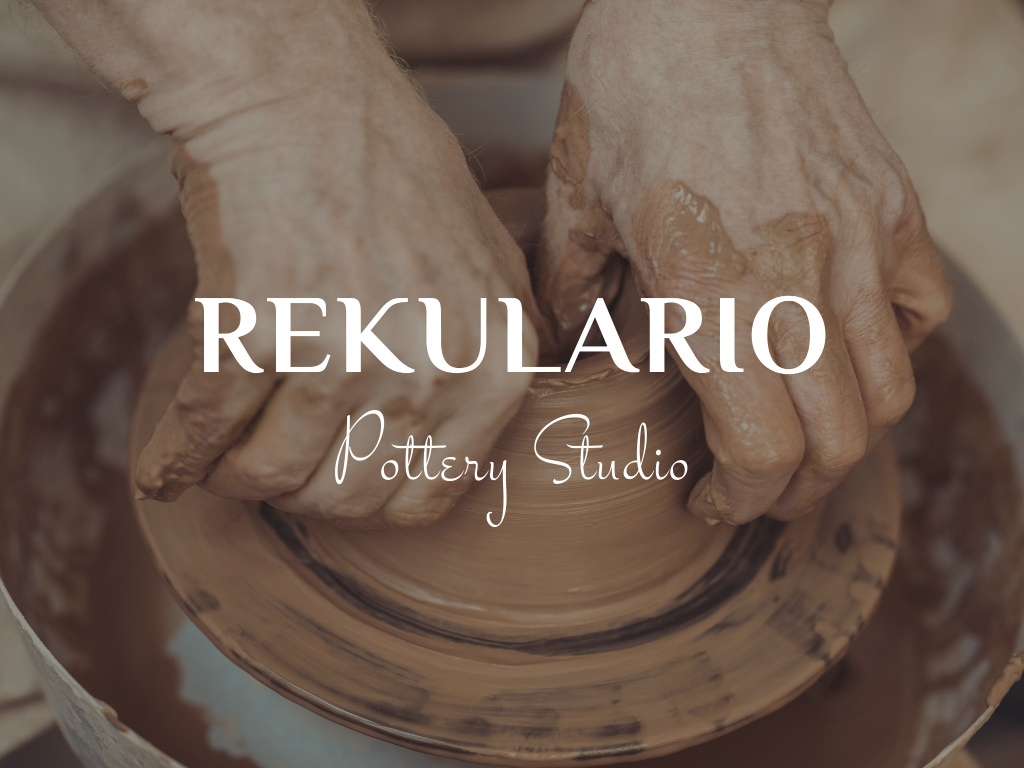 Modèle de visuel Hands of potter creating bowl - Presentation