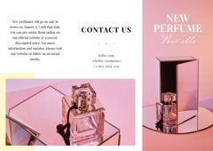 Luxurious Perfume Ad in Pink