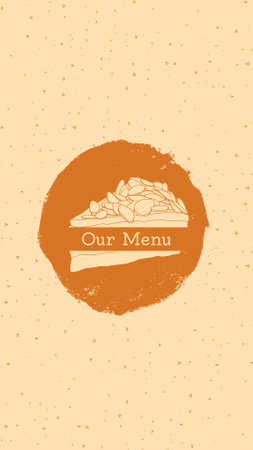 Menu Ad with Yummy Cake Instagram Story Design Template